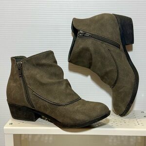 Blowfish Malibu Santa Lee Women’s Ankle Boots  Size 6 Grey Fabric